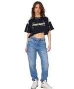 IIT Delhi 07 Women’s Oversized Crop Streetwear Casual Graphic T-Shirt - Image 3