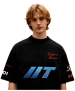IIT Campus Mania Men’s Oversized Streetwear Casual Graphic Printed T-Shirt - Image 4