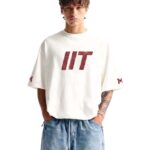 IIT Edition Men’s Oversized Casual Streetwear Graphic Printed T-Shirt