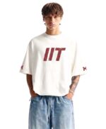 IIT Edition Men’s Oversized Casual Streetwear Graphic Printed T-Shirt