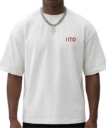 SXV IITD Car Oversized Heavyweight Cotton Streetwear T-Shirt Men