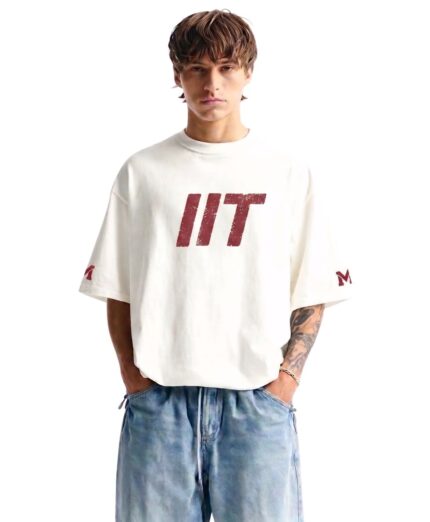 IIT Edition Men’s Oversized Casual Streetwear Graphic Printed T-Shirt